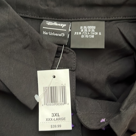 Disney Parks Her Universe Hocus Pocus Tie Front Shirt - Picture 9 of 9